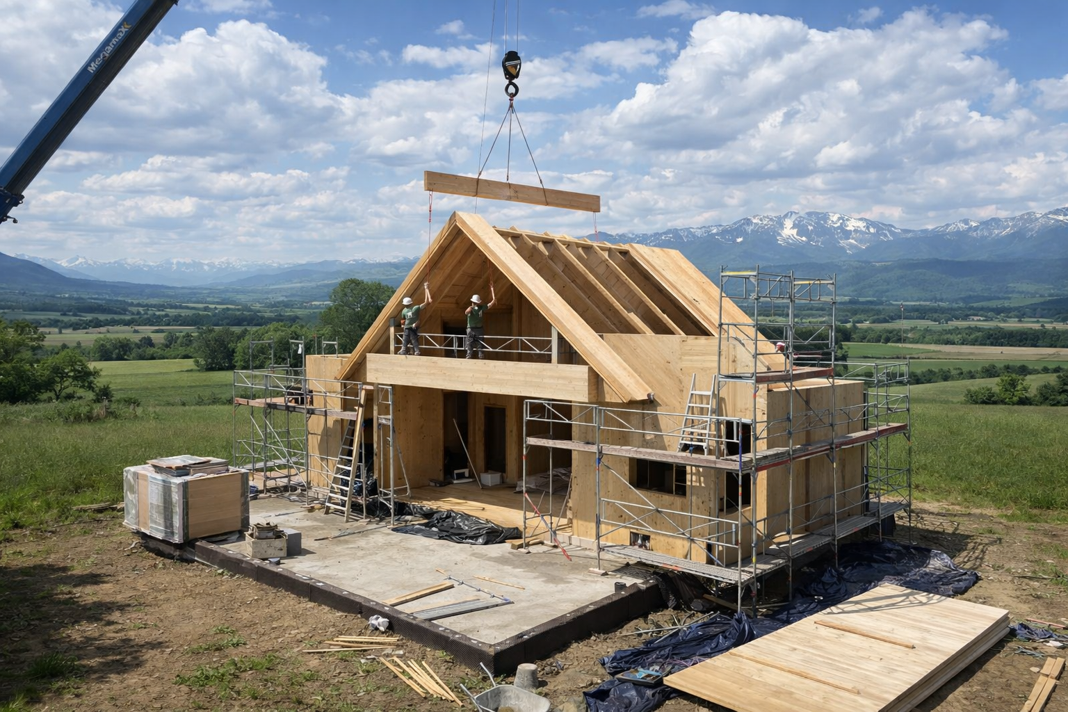 Structure bois en construction